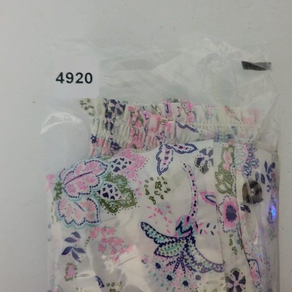 No Boundaries Juniors Blouse Size 1 Top White Floral‎ Long Sleeve Square Neck - Picture 11 of 11